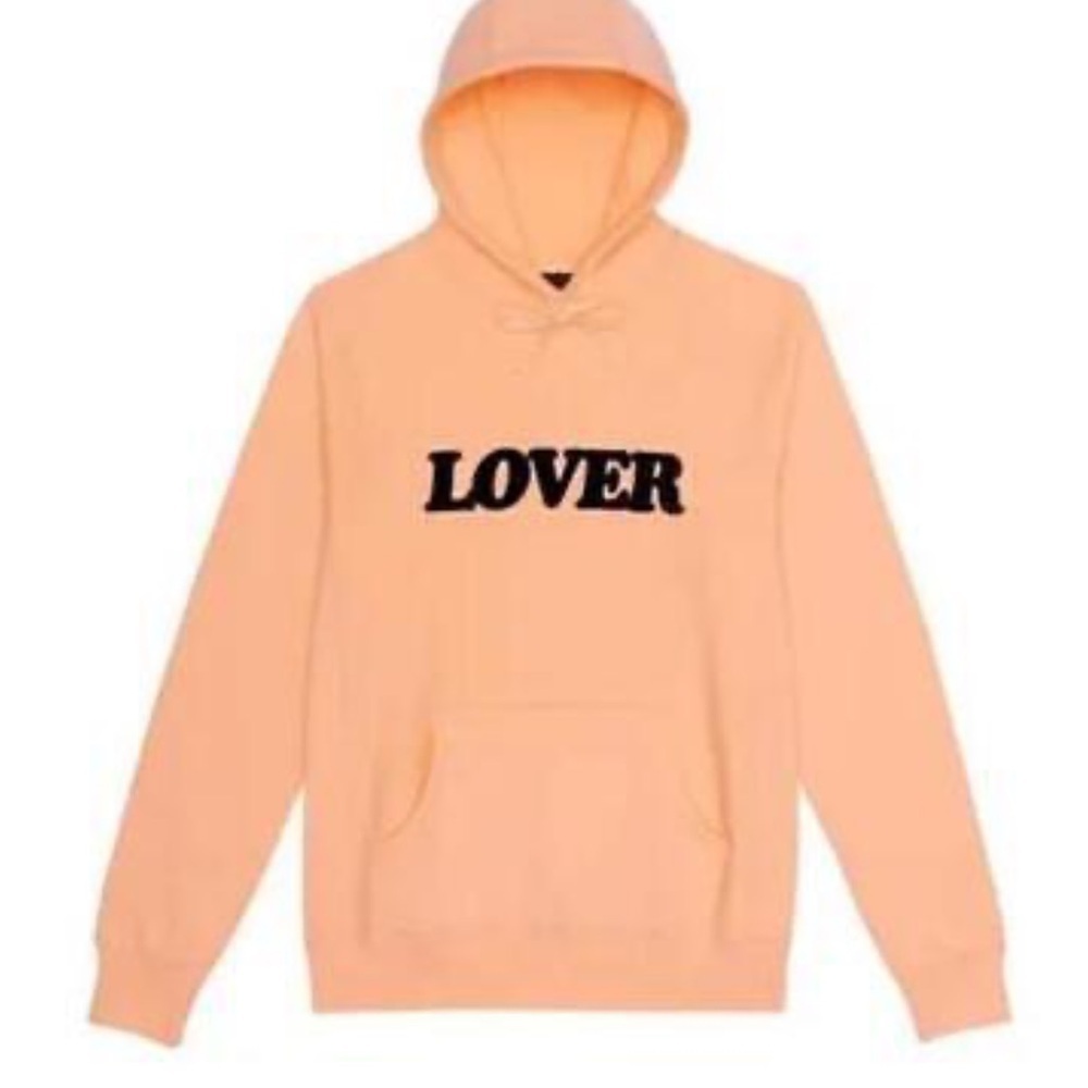 BIANCA CHANDON LOVER PULLOVER HOODIE  Medium PEACH Unisex Sweatshirt Hooded